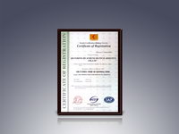 ISO9001:2008质量认证体系证书（英）